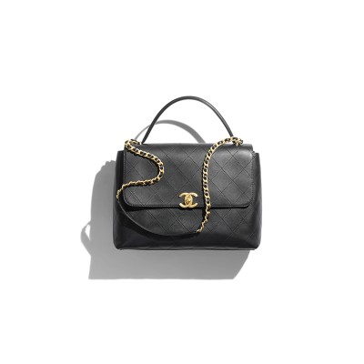 CHANEL MAXI FLAP BAG WITH TOP HANDLE AS5543 (37*26*10cm)